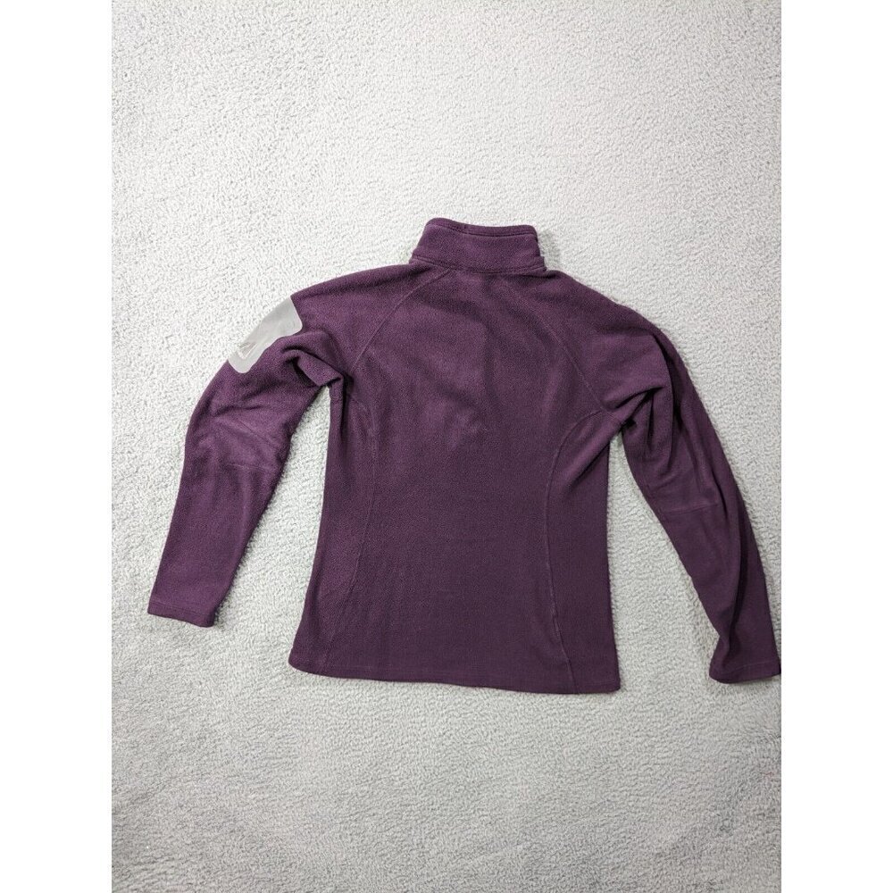 Eddie Bauer First Ascent Fleece Pullover Womens Small Sweater Jacket Purple - Picture 2 of 12